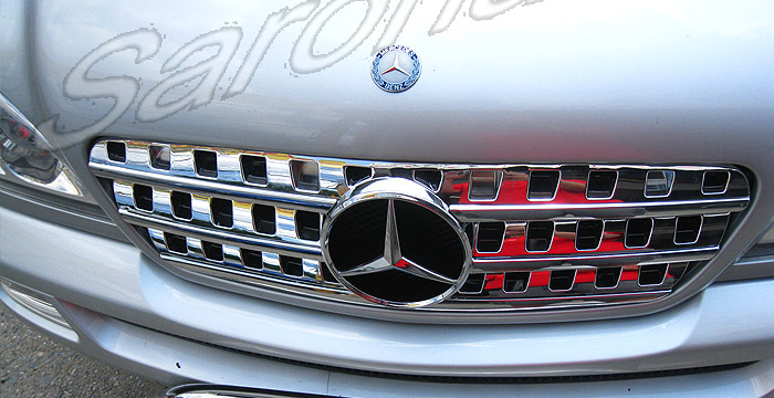 Custom Mercedes ML Grill  SUV/SAV/Crossover (1998 - 2005) - $350.00 (Manufacturer Sarona, Part #MB-011-GR)